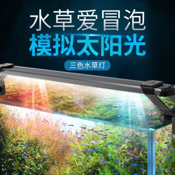 老漁匠鱼缸灯led灯水族箱水草灯防水草缸灯照明专用高透光三基色水族造景灯爆藻灯led蓝白 cm 适合鱼缸 30cm 图片价格品牌报价 京东