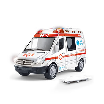 林达(linda)大号救护车玩具120仿真汽车模型可开门儿童男女孩礼物2-6