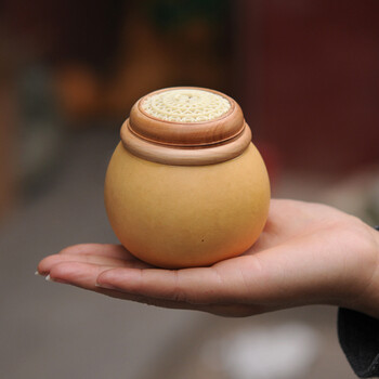 老北京蝈蝈罐天然葫芦蝈蝈罐葫芦七星口蛐蛐笼子鸣虫叫罐虫具文玩收藏