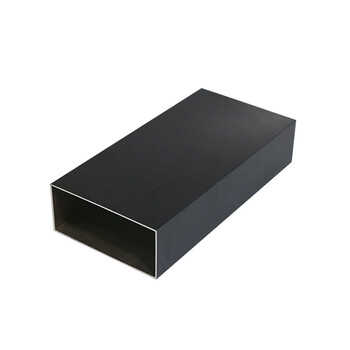 定制黑色铝方管铝方通烤漆铝扁管室外喷涂铝合金型材隔断凉亭哑光2010