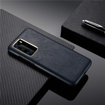 sekoou华为p40手机壳p40pro手机套小羊皮纹轻薄高端皮革商务简约轻奢