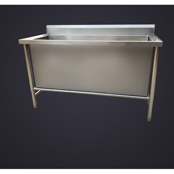 商用不锈钢水池水槽大单槽洗手池洗漱池消毒池解冻池拖把池定做定长