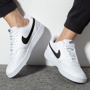 男鞋空军一号旗舰aj春夏季新款鞋子男士运动鞋小白鞋 cd5463-101/黑勾