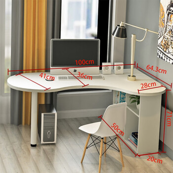 拐角电脑桌小型办公的桌子简易书桌小户型家用电脑桌简约转角台式弧形