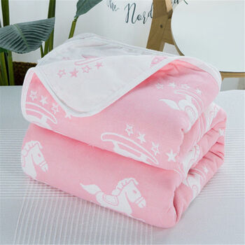 欧芬莱ofenlai六层纱布毛巾被双人单人空调被盖毯儿童被子婴儿午睡小