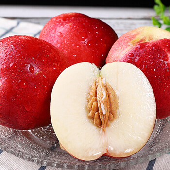 春光岛澳洲油桃白心大桃子当季脆甜蜜桃冬桃新鲜水果4斤