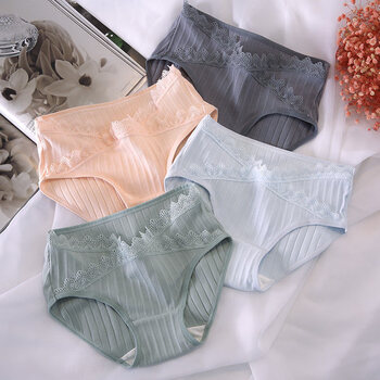 孕妇内裤纯棉孕晚期低腰孕中期专用女怀孕期早期内衣专用裤头秋冬4条