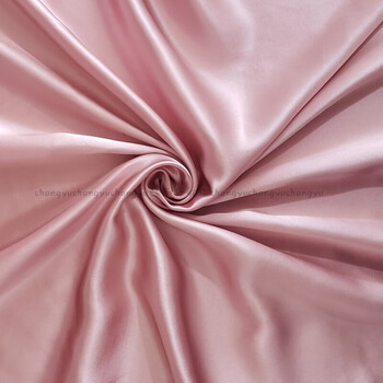 桑蚕丝布料35姆米素皱缎宽幅2米8宽被套床单四件套面料定制皮粉35姆米