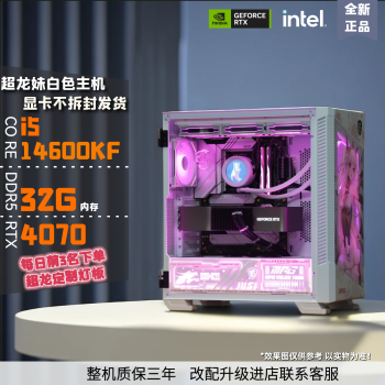 ΢ǰɫI5 14600KF RTX4070TI ħ100R̨ʽϷװ :14600KF/32G/4070