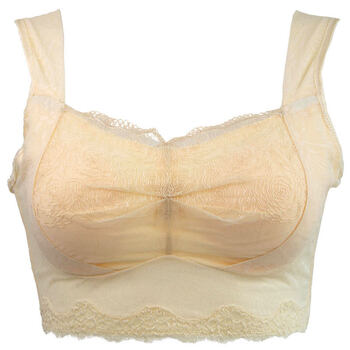 夏娃之秀无痕无钢圈文胸胸罩女美背全罩杯薄抹胸睡眠内衣 肤色 l(80a