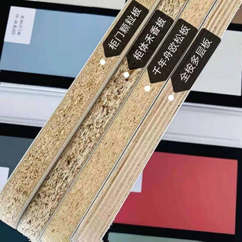 颗粒板板材 pet高光肤感板材18厘欧松板多层板全屋柜门板 进口pet欧松