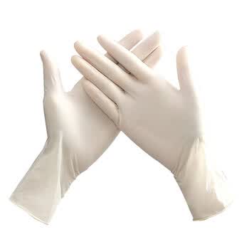 立采 一次性橡胶手套 一次性橡胶手套 50副╱盒白色 中号m 1盒价