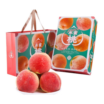 泽鲜达金秋蜜桃脆甜新鲜水果当季时令秋桃冬桃映霜红寒露桃精美礼盒12