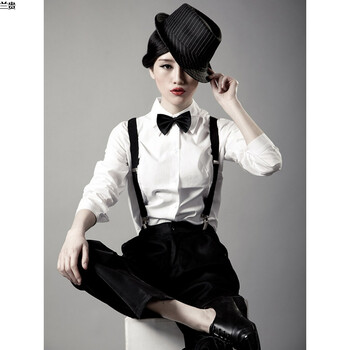 爵士服装成人2018新款公司年会舞台跳舞表演现代踢踏舞演出女套装