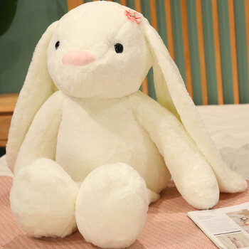 可爱小白兔子玩偶丽芙之心毛绒玩具女孩布偶安抚娃娃公仔布娃娃女生