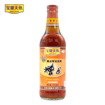 宝鼎天鱼糟卤500ml 宝鼎天鱼醪糟卤瓶装500ml三年陈糟虾豆干毛豆鸡爪翅猪肚猪舌猪爪鸭货鲜贝卤料调味凉拌佐料 行情报价价格评测 京东