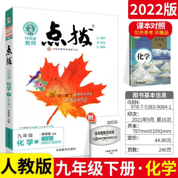 2022春 特高级教师点拨九年级下化学人教版RJ 初中初三9年级下册教材全解同步训练_初三学习资料