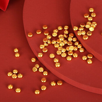 中钱金豆 黄金豆豆 足金9999金豆子网红小金豆投资理财送礼 2克(2颗1g