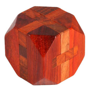 孔明锁拆装儿童智力解锁地摊礼品木制玩具鲁班锁实木 八面玲珑一个 有