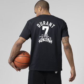 nba篮网队杜兰特t恤展望系列男子篮球运动休闲时尚舒适圆领短袖腾讯