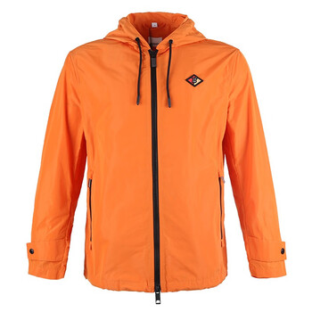 春上新burberry/博柏利男士风衣 巴宝莉男士tb标识橙色连帽风衣休闲