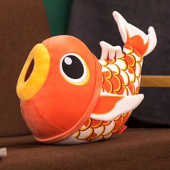 【官方推荐】菲洛林锦鲤抱枕锦鲤公仔毛绒玩具祈福鲤鱼玩偶新年吉祥物