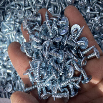 螺丝钉内六角螺丝大扁头大帽华司头自攻尖头螺丝钉十字圆头自带垫自攻