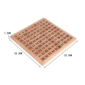 儿童蒙台梭利数学加法板蒙氏教具算数幼儿小孩加减法乘法早教 1-100