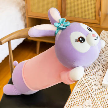 迪士尼毛绒玩具星黛露公仔大号兔子玩偶睡觉抱枕长条枕七夕情人生日