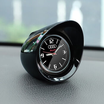 汽车车载时钟摆件车用夜光电子表车内钟表时间表钟电子钟石英表经典黑