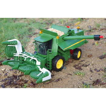 收割机模型 惯性农夫车拖拉机 大型工程车儿童玩具 美款玉米收割机