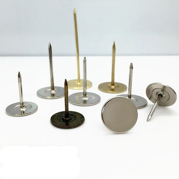 水泥丁字便携硬包照片墙加长图钉按钉大头墙纸仿古工字帽钉门钉圆直径