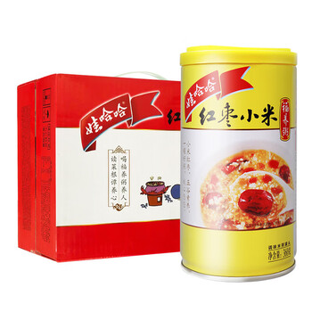 娃哈哈营养八宝粥大罐装350g360g12罐整箱多口味可选早餐方便速食红枣