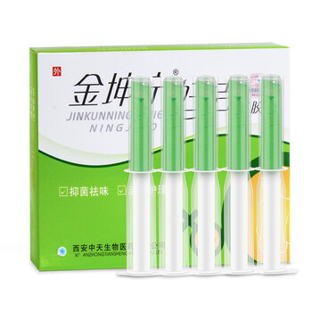 犹将军金坤宁妇洁凝胶妇科祛异味绿盒3g5支舒爽