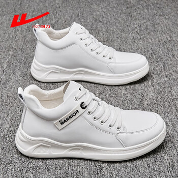 回力高帮鞋男小白鞋男士时尚潮流休闲白色aj板鞋新款白色40