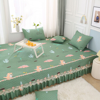 可机洗炕套农村大炕罩炕盖家纺恐龙派对200cm35下摆x240cm单床盖2米