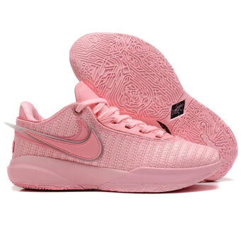 詹姆斯20代篮球鞋勒布朗高颜值防滑耐磨战靴lebronzoom气 粉色40646
