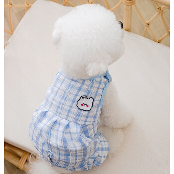 茶杯犬衣服春夏季四脚包肚狗狗猫咪防掉毛空调服宠物泰迪比熊茶杯俊介