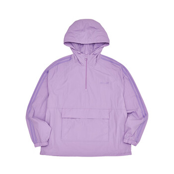 金泰妍同款nerdyny双杠情侣连帽夹克街头时尚短裤女运动套装浅紫色