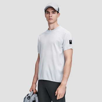 descente迪桑特 都市通勤 男子针织运动短袖t恤夏款 d2231dts85 浅