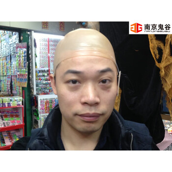 假发成人直播道具儿童爆炸头秃头发套杀马特乞丐头饰网红搞怪 光头套
