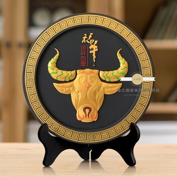 金牛摆件华尔街牛生肖牛气冲天装饰品工艺品客厅办公室桌炒股牛头218