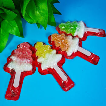 果滨雪糕糖创意圣诞树果味软糖23克糖果礼物小零食棒棒糖批发 圣诞树