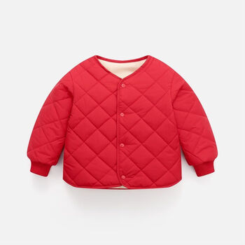 儿童内胆加绒女童棉服y男宝宝棉衣轻薄保暖秋冬外套新生婴儿小棉袄