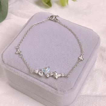 品饰匠韩生生韩国925蝴蝶锆石手链女款夏轻奢小众精致设计感百搭手饰