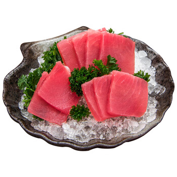 聚福鲜新鲜金枪鱼刺身切片吞拿鱼生鱼片冷冻4a鲔鱼金枪鱼100克切片装