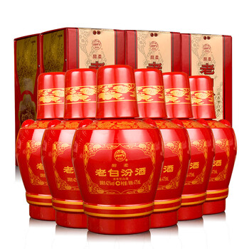 汾酒)42度475mlx6白酒整箱礼盒装