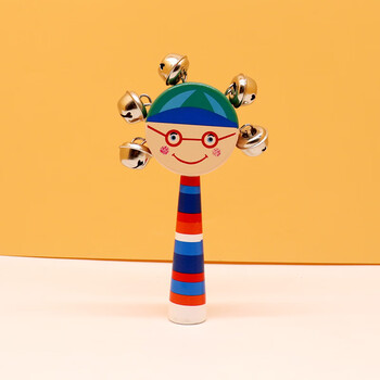 星贝祥奥尔夫乐器婴幼儿园串铃木质手铃摇铃儿童音乐玩具打击鼓乐器