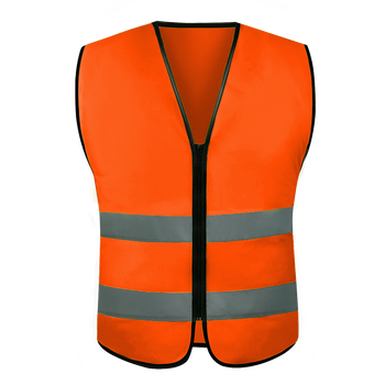 背心网布透气环卫服工地施工安全黄马甲交通外套车用工程衣服 2横橙色