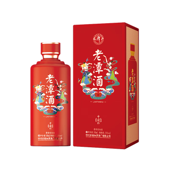 潭老潭酒·中国红2022版酱香型盒装单瓶500ml【图片 价格 品牌 报价】